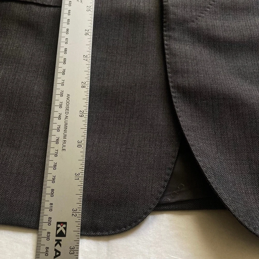 Gucci Blazer Jacket Mens Large EU 50 Charcoal Grey Wool Mohair Designer Suit